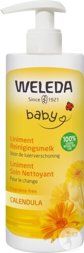 Weleda Bébé Liniment Cu Gălbenele Pentru Schimbarea Scutecului Flacon 400ml - Img 1