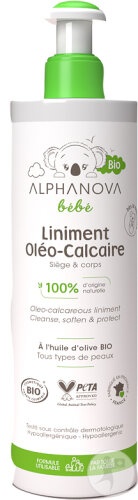 Alphanova Bébé Liniment Oleocalcar Bio Flacon Pompa 400ml - Img 1