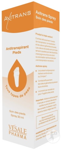 Axitrans Spray Antiperspirant Pentru Picioare 30ml - Img 1
