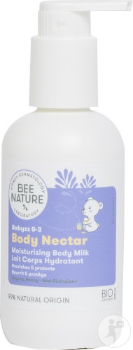Bee Nature Body Nectar Babyzz 0-3 Lapte De Corp Hidratant Flacon Cu Pompiță 200ml - Img 1