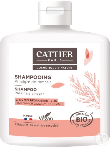 Cattier Șampon Cu Oțet De Rozmarin Pentru Păr Gras 250ml - Img 1