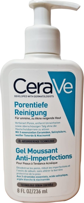 Cerave Blemish Control Gel Spumant Anti-Imperfecțiuni Flacon Cu Pompiță 236ml - Img 1