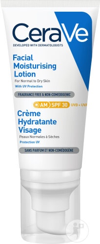 CeraVe Cremă De Față Hidratantă SPF30 Piele Normală Sau Uscată 52ml - Img 1