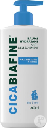 Cicabiafine Balsam de Corp Hidratant Zilnic Pentru Piele Foarte Uscată Flacon Cu Pompă 400ml - Img 1