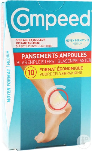 Compeed Plasturi Pentru Bășici Mărime Medie Format Economic 10 Bucăți - Img 1