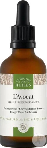 Comptoir Des Huiles Ulei de Avocado Regenerant pentru Față/Corp/Păr 50ml - Img 1