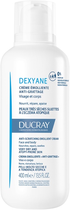 Ducray Dexyane Cremă Emolientă Anti-Mâncărime Piele Foarte Uscată/Tendință Atopică Mâncărime 400ml - Img 1