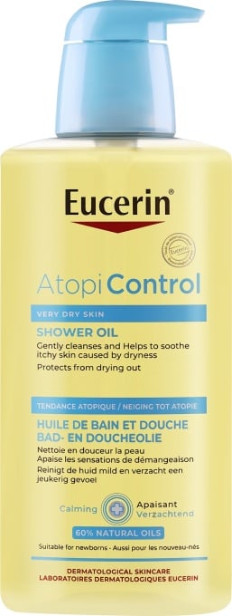 Eucerin AtopiControl Ulei De Baie Și Duș Pentru Piele Uscată Și Cu Tendință Atopică 400ml - Img 1
