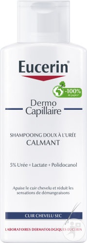 Eucerin DermoCapillaire Sampon Calmant 5% Uree Scalp Uscat Și Iritat 250ml - Img 1