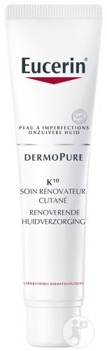Eucerin DermoPure K10 Cremă Pentru Regenerare Piele Cu Imperfecțiuni Tub 40ml - Img 1