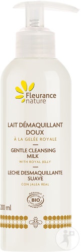 Fleurance Nature Lapte Demachiant Cu Gelée Royale Bio Flacon Cu Pompiță 200ml - Img 1