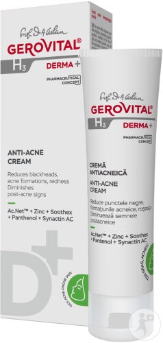 Gerovital H3 Derma+ Cremă Antiacneică 50ml - Img 1