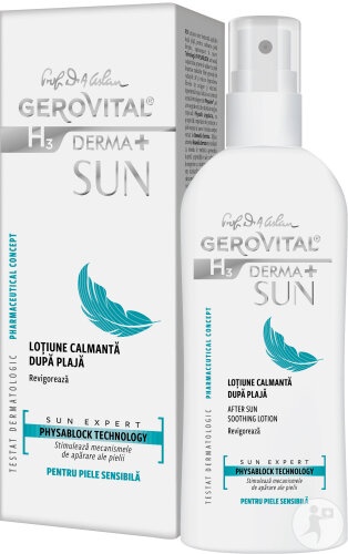 Gerovital H3 Derma+ Sun Loțiune Calmantă După Plajă 150ml - Img 1