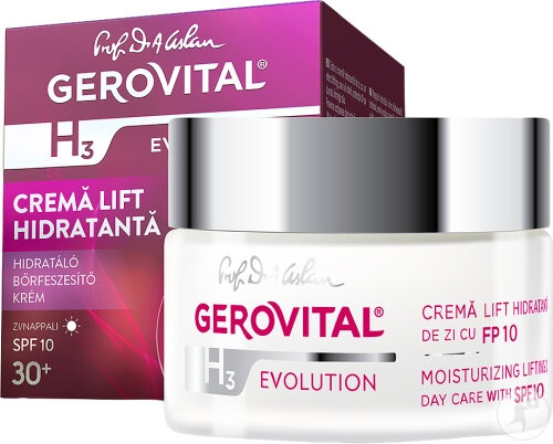 Gerovital H3 Evolution Cremă Lift Hidratantă SPF10 50ml - Img 1