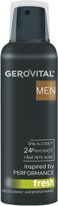 Gerovital Men Deodorant Antiperspirant Fresh 150ml - Img 1