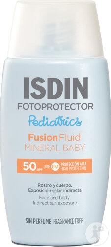 Isdin Fotoprotector Pediatrics Fusion Fluid Mineral Baby SPF50 Tub 50ml - Img 1