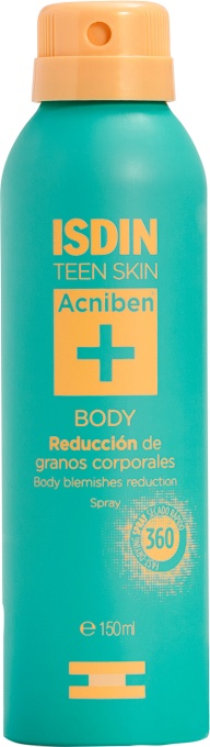 Isdin Teen Skin Acniben Reducerea Acneei Corporale Spray 150ml - Img 1
