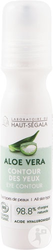 Laboratoire Du Haut-Ségala Aloe Vera Roll-On Pentru Contur Ochi Bio Toate Tipurile De Piele 15ml - Img 1