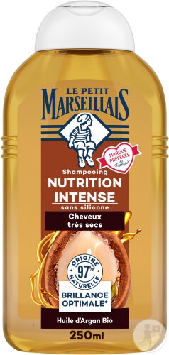 Le Petit Marseillais Șampon Infuzie Ulei Hrănitor Gălbenele Ulei Argan Bio 250ml - Img 1