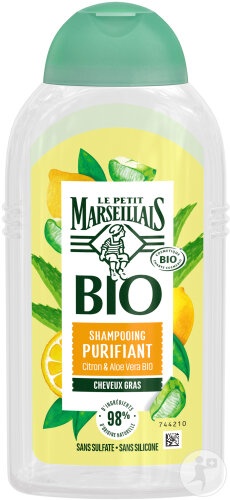 Le Petit Marseillais Șampon Purifiant Cu Lămâie Și Aloe Vera Flacon 250ml - Img 1