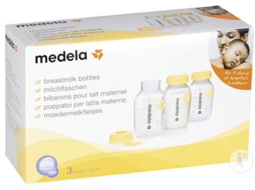 Medela Biberon Pentru Lapte Maternal Set De 3x150ml - Img 1