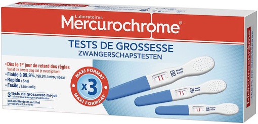 Mercurochrome Test De Sarcină 3 Bucăți - Img 1