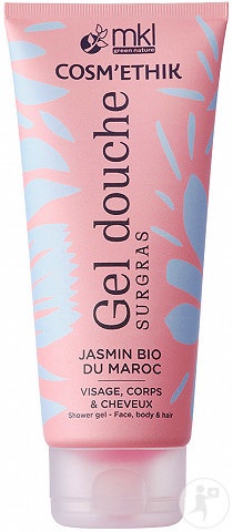 MKL Green Nature Cosm'Ethik Gel De Duș Rehidratant Iasomie Bio Din Maroc Față/Corp/Păr 200ml - Img 1
