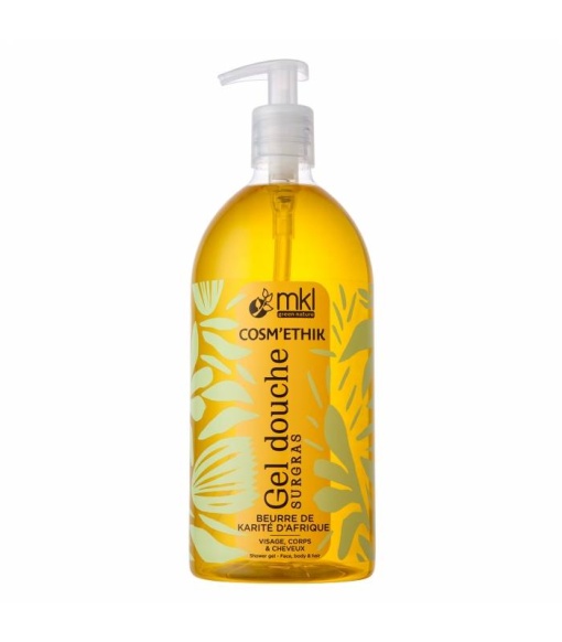 MKL Green Nature Cosm'Éthik Gel De Duș Rehidratant Unt De Shea Africa Organic 1L - Img 1