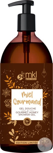 Mkl Green Nature Gourmet Gel De Duș Cu Miere Ediție Limitată Sticlă Cu Pompă 1l - Img 1