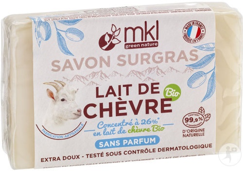 MKL Green Nature Săpun Ultra Hrănitor Cu Lapte De Capră Bio Fără Parfum 100g - Img 1