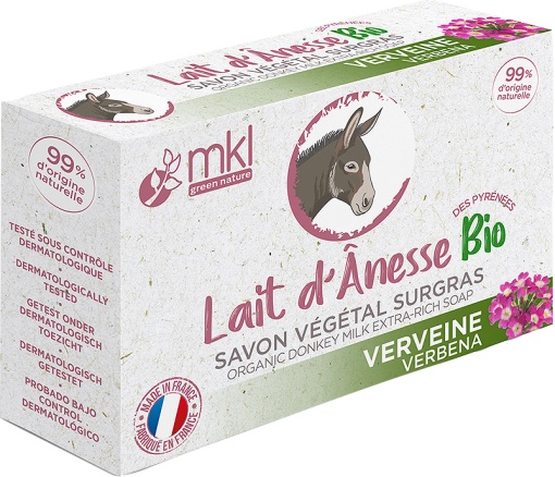 MKL Green Nature Săpun Vegetal Rehidratant Cu Lapte De Măgăriță Organic Verbină 100g - Img 1
