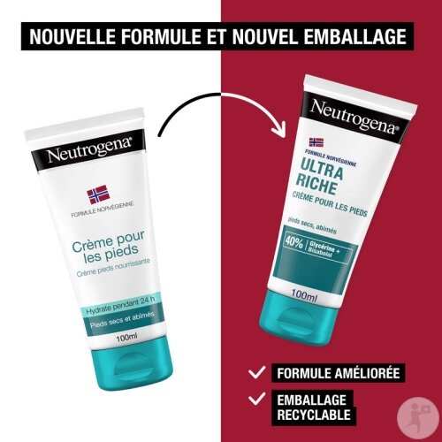 Neutrogena Cremă Ultra Hidratantă Pentru Picioare Uscate Și Aspre 150ml - Img 1