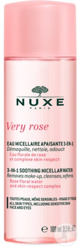 Nuxe Very Rose Apă Micelară Calmanta 3-În-1 Pentru Față Și Ochi Toate Tipurile De Piele 100ml - Img 1