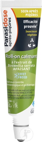 Parasidose Roll-On Calmant După Înțepături Format Buzunar 15ml - Img 1