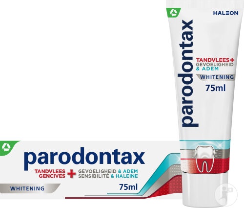 Parodontax Albire Pastă De Dinți Pentru Gingii + Sensibilitate Și Halenă Tub 75ml - Img 1