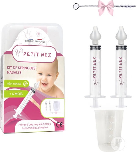 Petit Nez Kit De Seringi Nazale De La 4 Luni 1 Set - Img 1