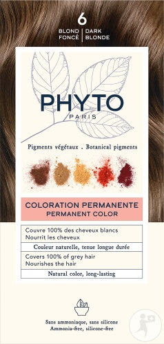 Phyto Phytocolor Vopsea Permanentă 6 Blond Închis 1 Kit - Img 1