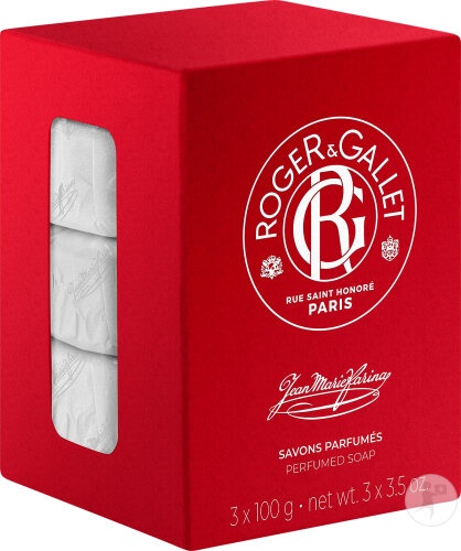 Roger&amp;Gallet Jean Marie Farina Set De Săpun Parfumat 3x100g - Img 1