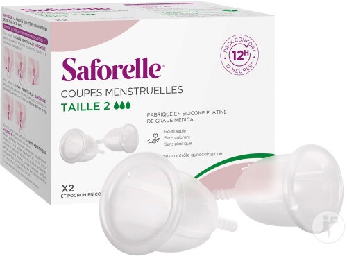 Saforelle Cupa Menstruală Mărimea 2 Transparentă 1 Bucată - Img 1