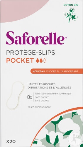 Saforelle Protège-Slips Bumbac Organic Pachet 20buc - Img 1