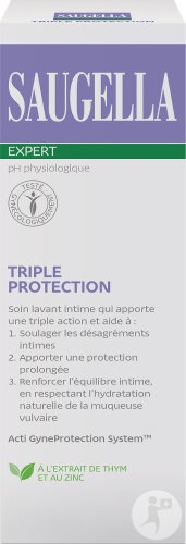 Saugella Expert Protecție Triplă Cu Cimbru Și Zinc Flacon 250ml - Img 1