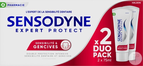Sensodyne Expert Protect Pastă De Dinți Sensibilitate Și Gingii Mentă Proaspătă 2x75ml - Img 1