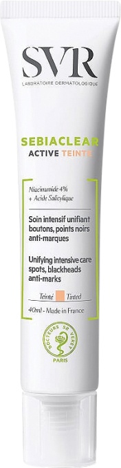 SVR Sebiaclear Active Tinted Intensive Unifying Care Tube 40ml - Img 1
