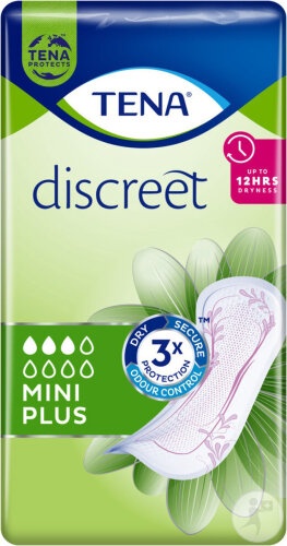Tena Discreet Mini Plus Absorbante Pentru Scurgeri Urinare Ușoare Până La Moderate 20 Bucăți - Img 1