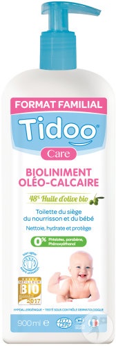 Tidoo Care Bioliniment Oleocalcar Cu Ulei De Măsline Bio Flacon Cu Pompiță 900ml - Img 1