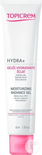 Topicrem Hydra+ Gel Hidratant Strălucire Ten Sensibil Deshidratat Tub 40ml - Img 1