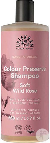 Urtekram Dare To Dream Soft Wild Rose Șampon Pentru Păr Vopsit 500ml - Img 1