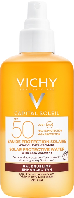 Vichy Capital Soleil Apă De Protecție Solară SPF50 Toate Tipurile De Piele 200ml - Img 1