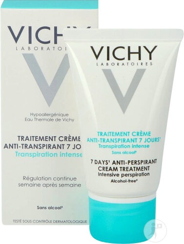 Vichy Deodorant Antiperspirant Transpirație Intensă 7 Zile Cremă 30ml - Img 1