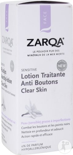 Zarqa Sensitive Loțiune Tratament Pentru Coșuri Clear Skin Pentru Piele Sensibilă Și Grasă 20ml - Img 1